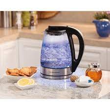 Cup Black Glass Kettle Electric