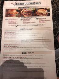 menu at longhorn steakhouse saint