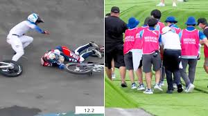 After crashing in the bmx racing event at the tokyo games, team usa athlete connor fields is awake. Emlmeyyboripgm