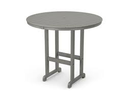 Polywood 48 In Round Bar Table