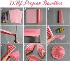 diy easy beautiful paper rosettes