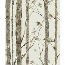 Roommates Brown And Taupe Birch Trees