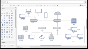 Network Topology Diagram Online gambar png