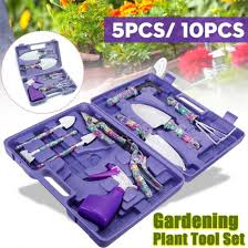 10 Pcs Purple Flower Women Tool Box