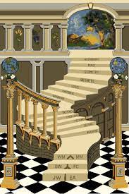 fellowcraft masonic stairway lecture rug