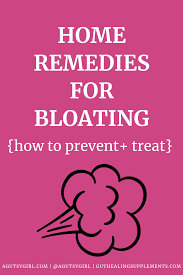home remes to relieve bloating a
