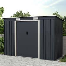 charles bentley metal shed 8 6ft x 4ft