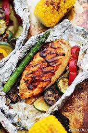 grilled barbecue en and vegetable