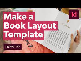 an indesign book layout template