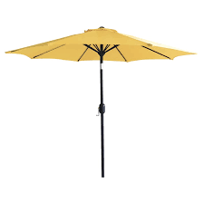 yellow outdoor crank tilt umbrella 7