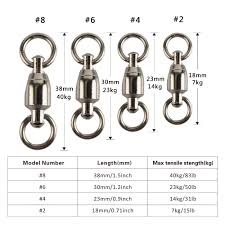 Us 24 37 25 Off Goture 200pcs Lot Ball Bearing Swivel With Solid Ring Dqzc Stainless Steel Fishing Swivels Fishing Hooks Fish Accessories In Fishing