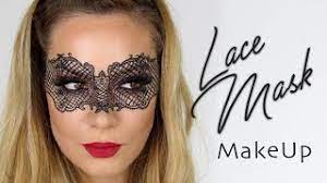 lace mask makeup tutorial halloween