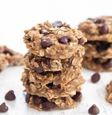 healthy chocolate chip oatmeal cookies