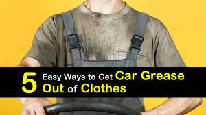 car grease out of clothes