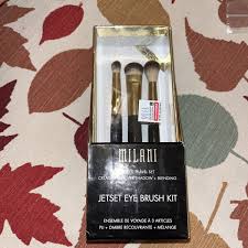 milani jet set eye brush kit 3 piece travel set