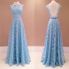 Chic A Line Light Blue Lace Long Prom Dress Formal Dress Sold By Formal Dress On Storenvy