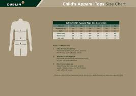 size charts dublin clothing australia