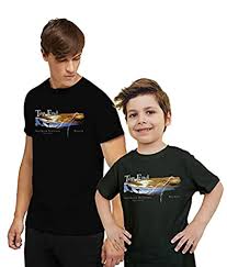Buy Top End Lighting Printed Cotton Round Neck Father and Son T-Shirt  (Medium, Black)(Pack of 2) (11-12 Years) at Amazon.in