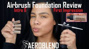 aeroblend airbrush foundation intro