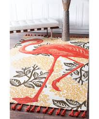 yellow thomas paul flamingo tel rug