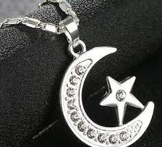 crescent moon with a star an ic