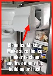 Look for a switch on the front of your ice maker. Refrigerator Ice Maker Jammed Ice Cubes Stuck In Door Chute