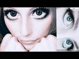 big anime doll eyes makeup tutorial