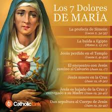 Infografía: Los 7 dolores de la Virgen María | Catholic-Link