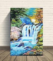 Waterfall Paintings Acrylic Painting