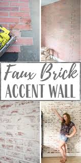 Diy Faux Brick Accent Wall