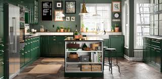 This photo gallery has pictures of kitchens featuring green kitchen cabinets in modern styles. Green Kitchen Cabinets Bodbyn Series Ikea