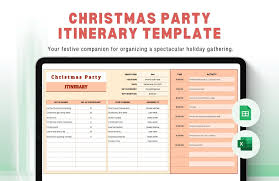 family reunion itinerary template in