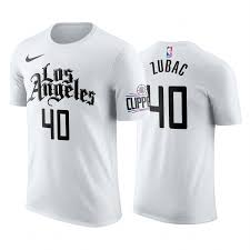 Houston astros kansas city royals los angeles angels los angeles dodgers miami marlins in addition to la city jerseys, the assortment at fansedge offers clippers city tees and sweatshirts for all you hometown heroes. Clippers 40 Ivica Zubac T Shirt 2019 20 City Edition T Shirt White