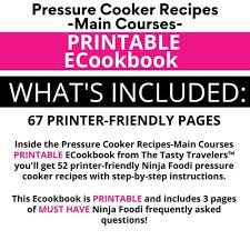 pressure cooker recipes main courses
