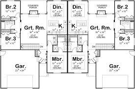 Duplex Floor Plans Family House Plans