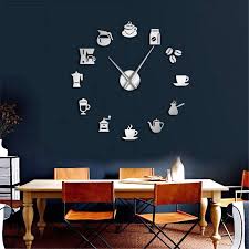 ซ อ Cafe Diy Large Wall Clock Frameless