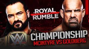 Drew mcintyre (c) last man standing match for the wwe universal title kevin owens vs. Wwe Royal Rumble 2021 Match Card Predictions Ktp Wrestling Youtube