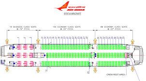 air india boeing 787 seat map