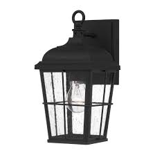 matte black outdoor wall light