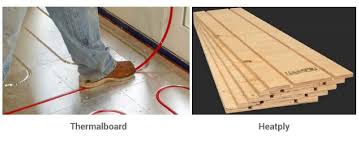 grooved plywood floor heating systems