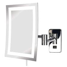 led lighted wall mounted makeup mirror
