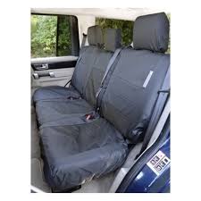 Discovery 3 Seat Covers Black Rear 2nd