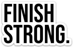 FINISH STRONG. Sticker | Be Kind 2 Me – Be Kind 2 Me