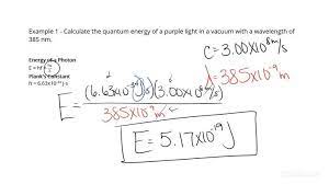 Calculate The Quantum Energy Of Light