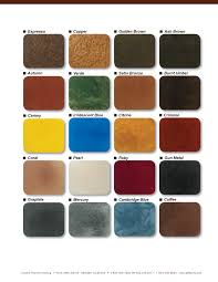 Metallic Epoxy Flooring Color Chart Texas Esr Decorative