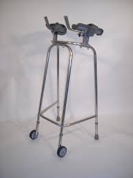 zimmer frame with arm rests prop hire