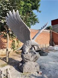 Eagle Statue Stone Garden Landscape