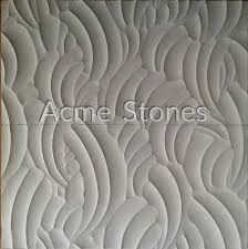 Brown Marble Sandstone Engraved Wall Panel