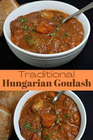 traditional hungarian goulash soup