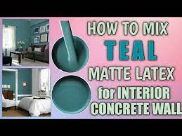 How To Mix Teal Matte Latex For